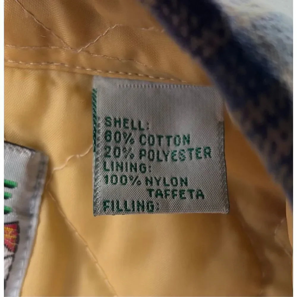Vintage Outdoor Exchange Quilt Lined Flannel Shirt Jacket Shacket Size M